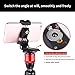 IFOOTAGE Phone Tripod Mount, Smartphone Tripod Adapter with 38mm/50mm Base Plate Adapter for Video Live Stream Vlog TikTok Selfie - Black
