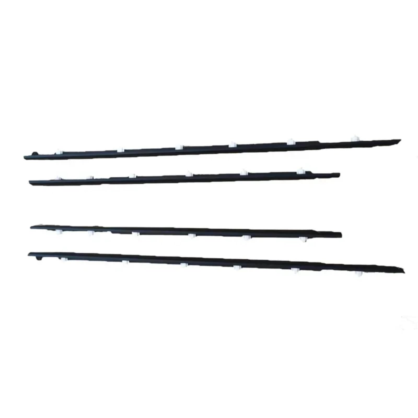 Tudexx Black Car Weather Stripping Compatible With Toyota For Land For Cruiser Lc80 Fzj80 1990-1998 4Pcs Window Glass Strip Weatherstrip Seal Belt Trim 7572060021