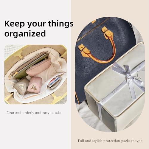 DGAZ Silk Purse Organizer Insert Fits LV Speedy 25/30/35 bags,Silky Smooth Bag Organizer,Luxury Handbag & Tote Shaper - Image 9