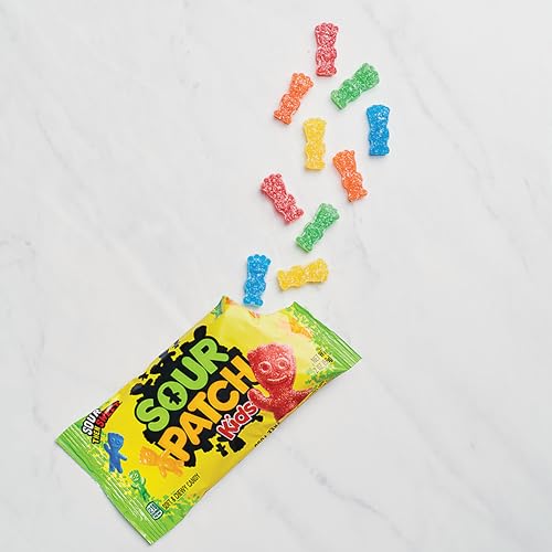 SOUR PATCH KIDS and SWEDISH FISH Mini Soft & Chewy Candy Variety Pack, Christmas Candy Stocking Stuffers, 18 - 2 oz Bags
