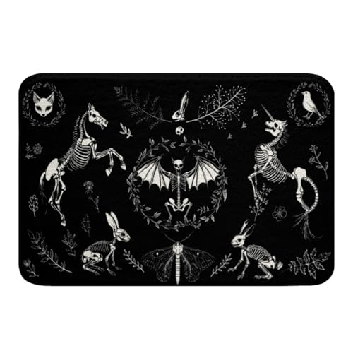 Erosebridal Sugar Skull Bath Mat 16"x24"