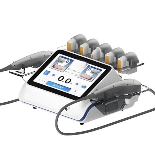 AityBuy Máquina De Lifting Facial Y Corporal 7d Hifu, Dispositivo Seguro E Indoloro para Reafirmar La Piel, Antiarrugas, Reafirmar Y Adelgazar - Máquina De Belleza Facial, Incluye 2 Mangos