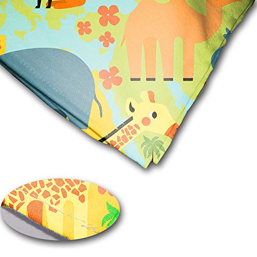 Hmwr World Map Tapestry Wall Hanging Kids Tapestry Animal World Map Cartoon Wildlife Continent Forest Wall Fabric Tapestry Throw Artwork Home Decoration For Living Room Bedroom Dorm 90X60 Inch #TOP2