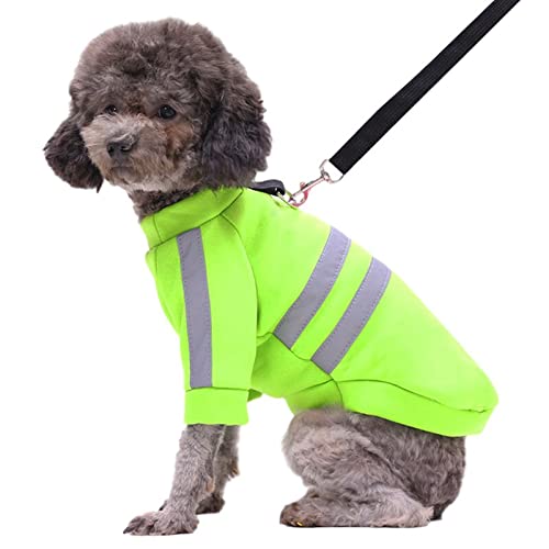 Ttndstore Soft Dog Shirt Winter Dog Coat Safety Reflective Puppy Shirt Small Dog Clothes Winter Pet Shirt For Dogs Cats Jacket - Blue - M #TOP3