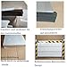 Road Flood Control Barrier, Aluminum Alloy Stop Log System for Garage, Driveways, Passageways, 120x60cm, Waterproof, Easy Installation