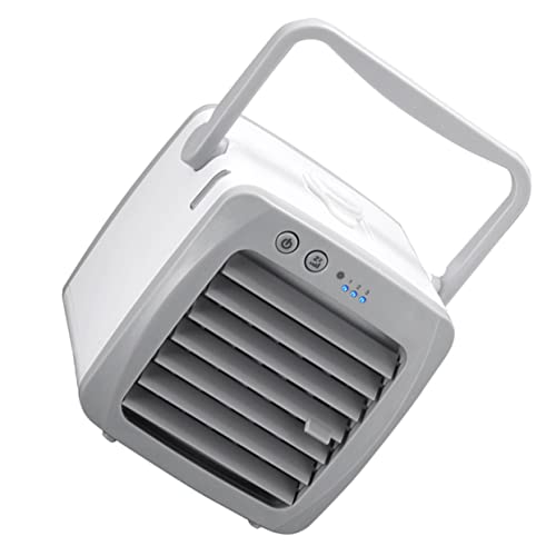 KOMBIUDA シーポータブルミニエアクーラー ファン 卓上冷風機 家用 オフィス用の多機能冷却装置 軽量設計 省エネプ