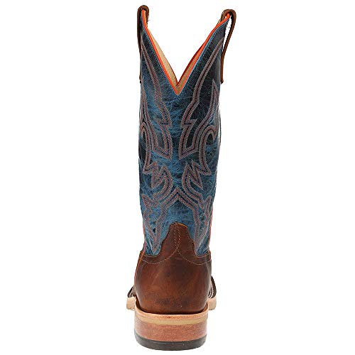 Anderson Bean Men's Crazy Horse Leather Briar Vamp w/ 13" Danube Mad Dog Top Cowboy Boot Tan 11.5 D4