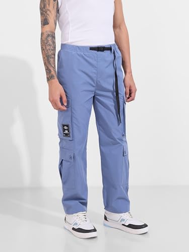 Image of The Indian Garage Co Men Relaxed Fit Mid-Rise Cargos