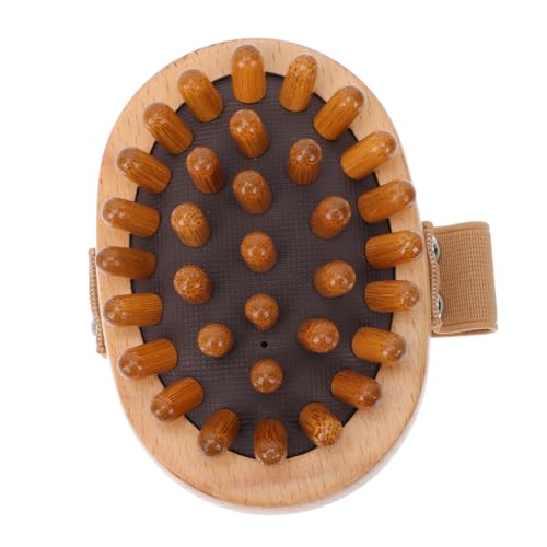 TOYANDONA Masajeador de Madera con Airbag para Spa Cepillo Ergonómico para Masaje Cervical Espalda y Cabelludo Suave para Piel y Alivio de Tensión Muscular
