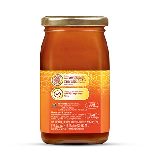 Saffola Honey 500G Frasco de Vidrio miniatura 3