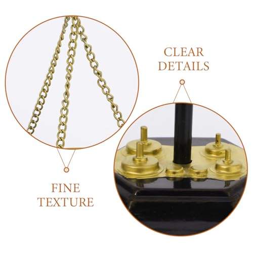 NOLITOY Metallwaage Ornament Vintage Waage Der Gerechtigkeit Dekoration Für Büro Und Zuhause Als Tischdekoration Und Aufbewahrungselement