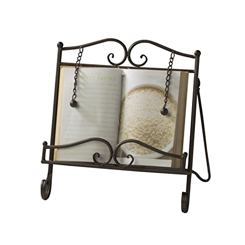 Soporte para libros de cocina marrón, atril de mesa Tripar Swirl