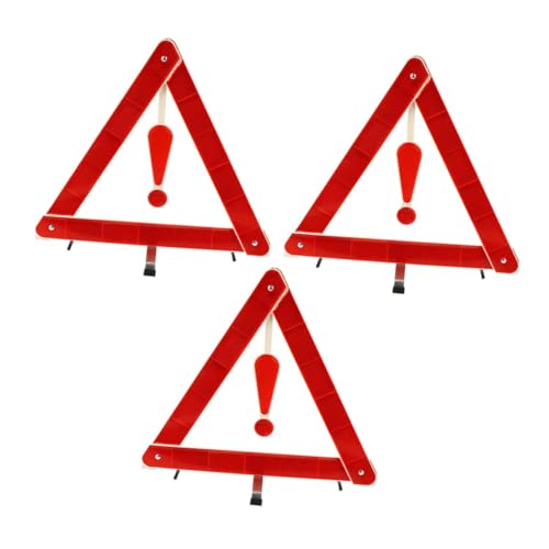 Kit de 3 triángulos reflectantes de emergencia para vehículos