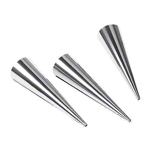 CIYODO 3piezas Herramientas Para Croissants Molde De Acero Inoxidable Para Cruasanes Unidades Para Hornear Pasteles Grande Molde Para Croissants Para Hornear Bizcochos De Cuerno
