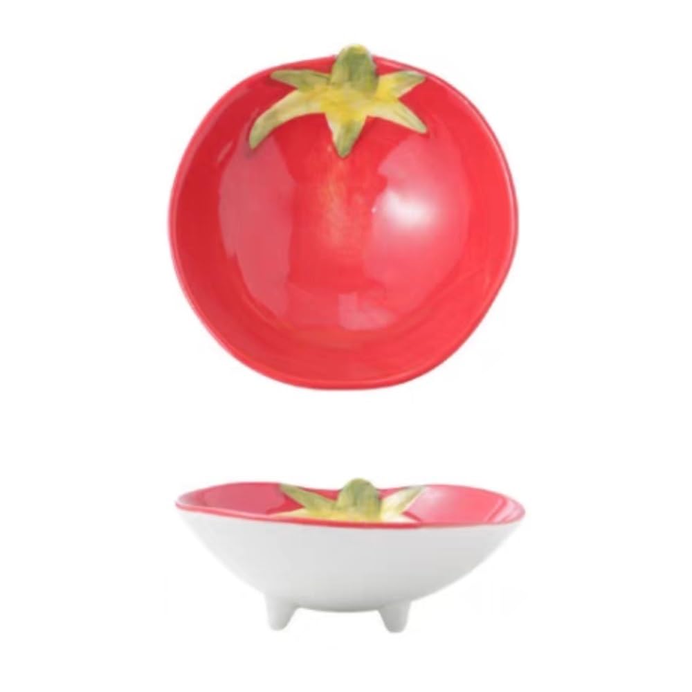 Assiette à fruits design tomate pour sublimer vos apéritifs en famille et sauces soja