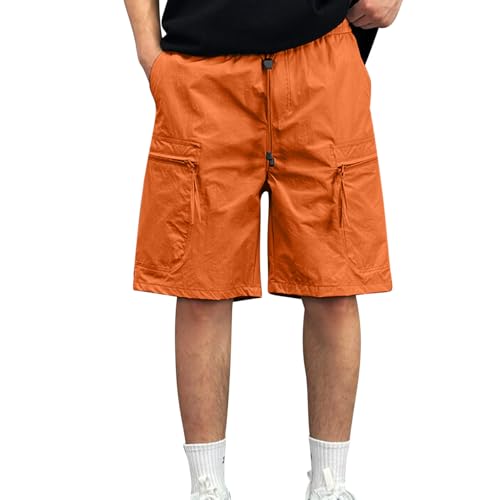 Image of Men's Hiking Cargo Shorts Quick Dry Casual Stretch Golf Work Shorts Outdoor Summer Summer Knee Length Pants