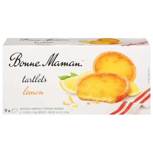 Bonne Maman Lemon Tartlets, 9 Pieces, Non GMO, 4.41 Ounces (Pack Of 12)