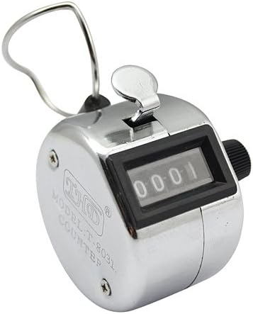 Tiny Deal 4 Digit Manual Hand Tally Mechanical Palm Click Counter