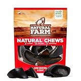Natural Farm Cow Hooves (6 Pack), Odor-Free, All Natural Sourced from Farm-Raised Beef Hoof Dog Treats, Great Alternative to Bully Sticks or Rawhide, Dental Chew for Small, Medium, Large Breeds