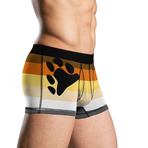 Bear Gay Proud Flag Mens Boxer Brief Funny Underwear Trunks Breathable Soft Printed Shorts4