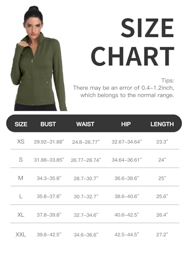 Chaqueta de yoga para mujer con cremallera completa VUTRU slim fit 6