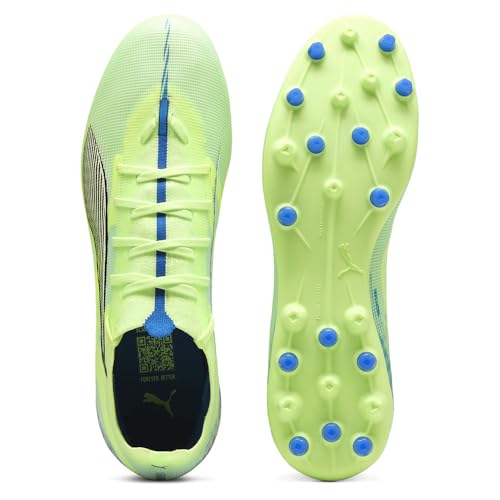 PUMA Unisex Ultra 5 Match Multi-Ground Football Boots, Fizzy Apple-PUMA White-Bluemazing, 5.5 UK - Image 2