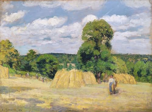 Lienzo cuadro de Pissarro de 60x90cm para solucionar paredes vacías con arte elegante