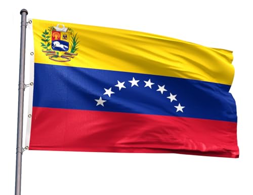 Venezuela Extra Large Flag 10x15FT Giant Venezuelan National Polyester Printed Latin America Flag With 5 Grommets For Venezuelan Themed Festival Event Parade Party Heritage Hispanic Month Decoration