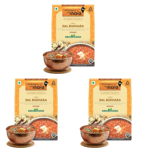 Image of Kitchens of India Dal Bukhara, ITC Ready to Eat Indian Food, Just Heat and Eat, Microwavable, 285gram (Pack of 3)