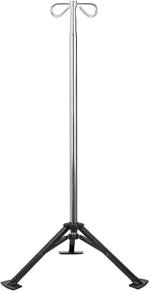 Portable Foldable IV Pole Stand, Adjustable Height Telescopic Infusion Pole