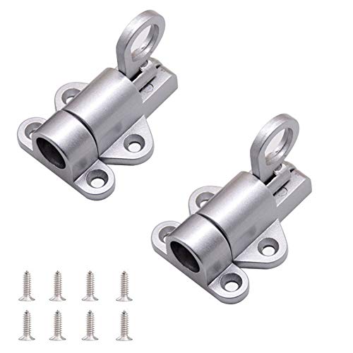 Self-Closing Latch - Spring Door Lock - Door Latch - Security Automatic Window Gate Lock - Spring Load Bolt Latch (Silver) #TOP14