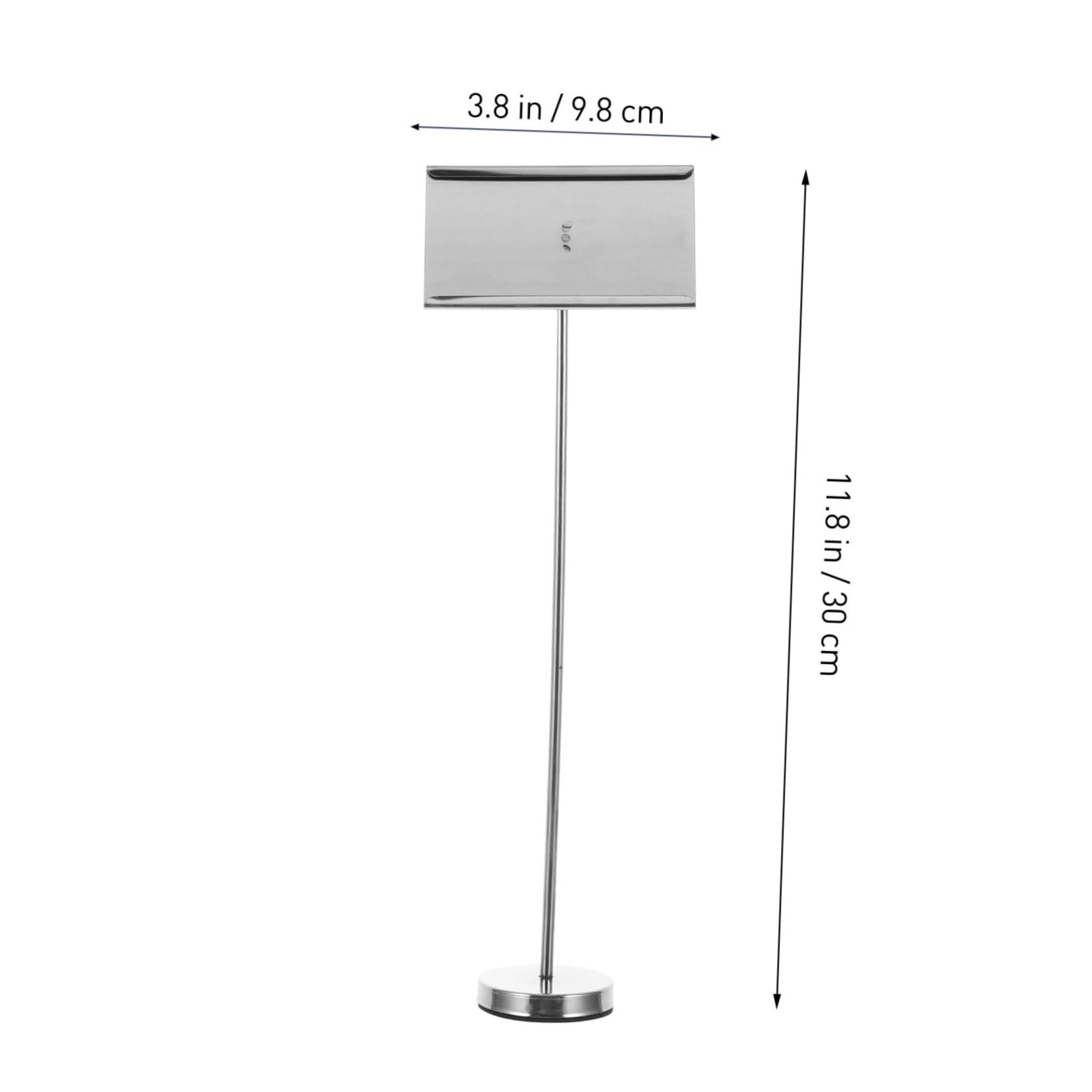 PHENOFICE Elegant Stainless Steel Table Number Holder Menu Seats Holder Restaurant Supply Sturdy Construction for Events