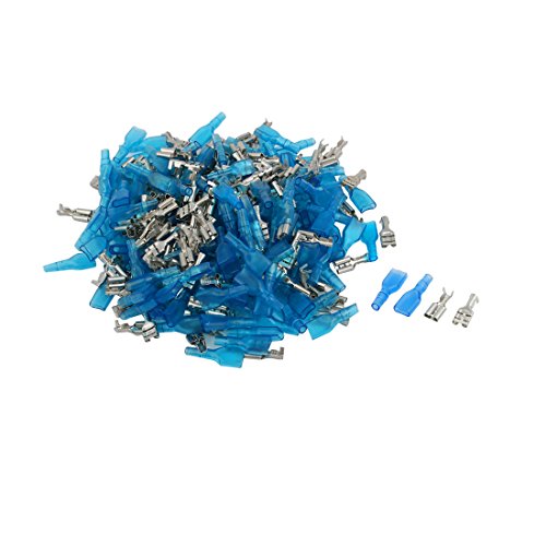 Morris Products 10110 Spade Terminal, Vinyl Insulated, Red, 22-16 Wire Size, 4 Stud Size, 200-Pack