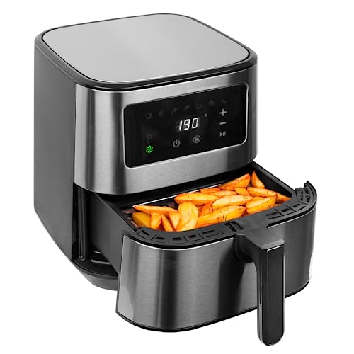 SIA SAF55SS 5.5L Air Fryer, Stainless Steel, 1700W, 8 Program, Digital Touch Control, 60 Minute Timer, 80-200°C Range - Image 3