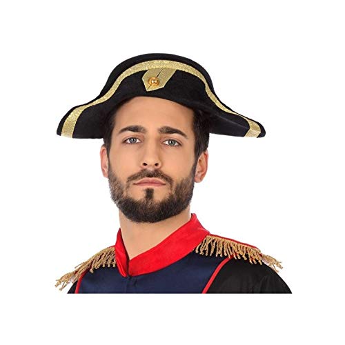 Atosa-49312 Captain General Hat, Black, Single (49312