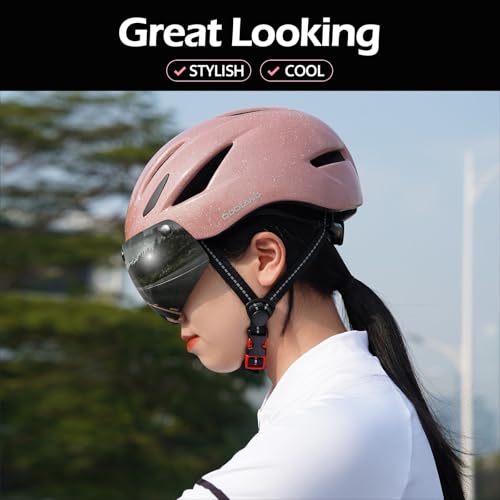 Odoland Adult Bike Helmet with Detachable Magnetic Sun Visor for Men Women by Odoland - Image 7