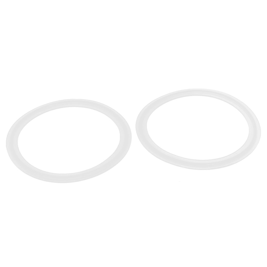 uxcell 106mm Silicone Gasket 2pcs for 4.2-inch Clamp Pipe Ferrule