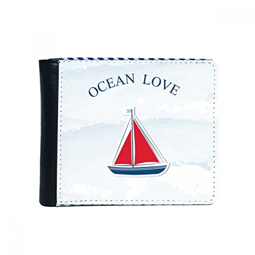 Portefeuille océan amour mer en simili cuir, le cadeau idéal pour passionné de voile