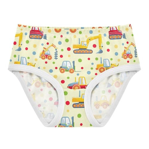 Little Girl Underwear Toddler Panties Kids Undies Vehicle Cars Trucks Cartoon Soft Cotton Briefs 2T-8Y