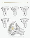WOWLUMEN Dimmable GU10 LED Light Bulbs, MR16 GU10 Base Bulb Replacement for Recessed Track Lighting, 3000K Warm White 5W 500LM 40° Spotlight for Kitchen, Range Hood, Living Room, Bedroom, 6 Pack