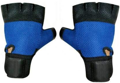 JMO27Deals Hanging/Height Increaser and Pullups Exercise with Heavy Chain Rod and Foam Grip with Gym Gloves (Blue)