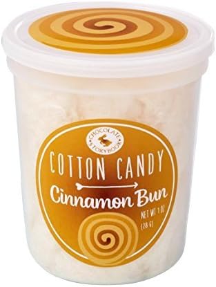 Cinnamon Bun Gourmet Flavored Cotton Candy โ Unique Idea for Holidays, Birthdays, Gag Gifts, Party Favors