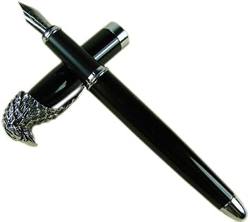 Lanxivi American Bald Eagle Head Clip Fountain Pen Rare Collection Black Fuliwen Pen