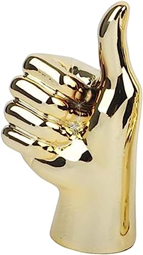 Estatua Decorativa de Mano Dorada para Mesa miniatura 4