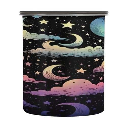 Envase para café de acero inoxidable 900 ml con tapa hermética