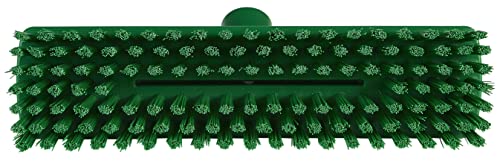 Image of Vikan, Green Deck Scrub,Waterfed,Stiff,11 inch,PP /PBT, 7041