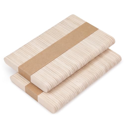 Image of OWLKELA 100PCS Mini 2.5inch Lolly Sticks, Wooden Lollipop Sticks, Craft Stick for Home and School, Popsicle Stick for Arts and Handwork, Classroom Art Supplies