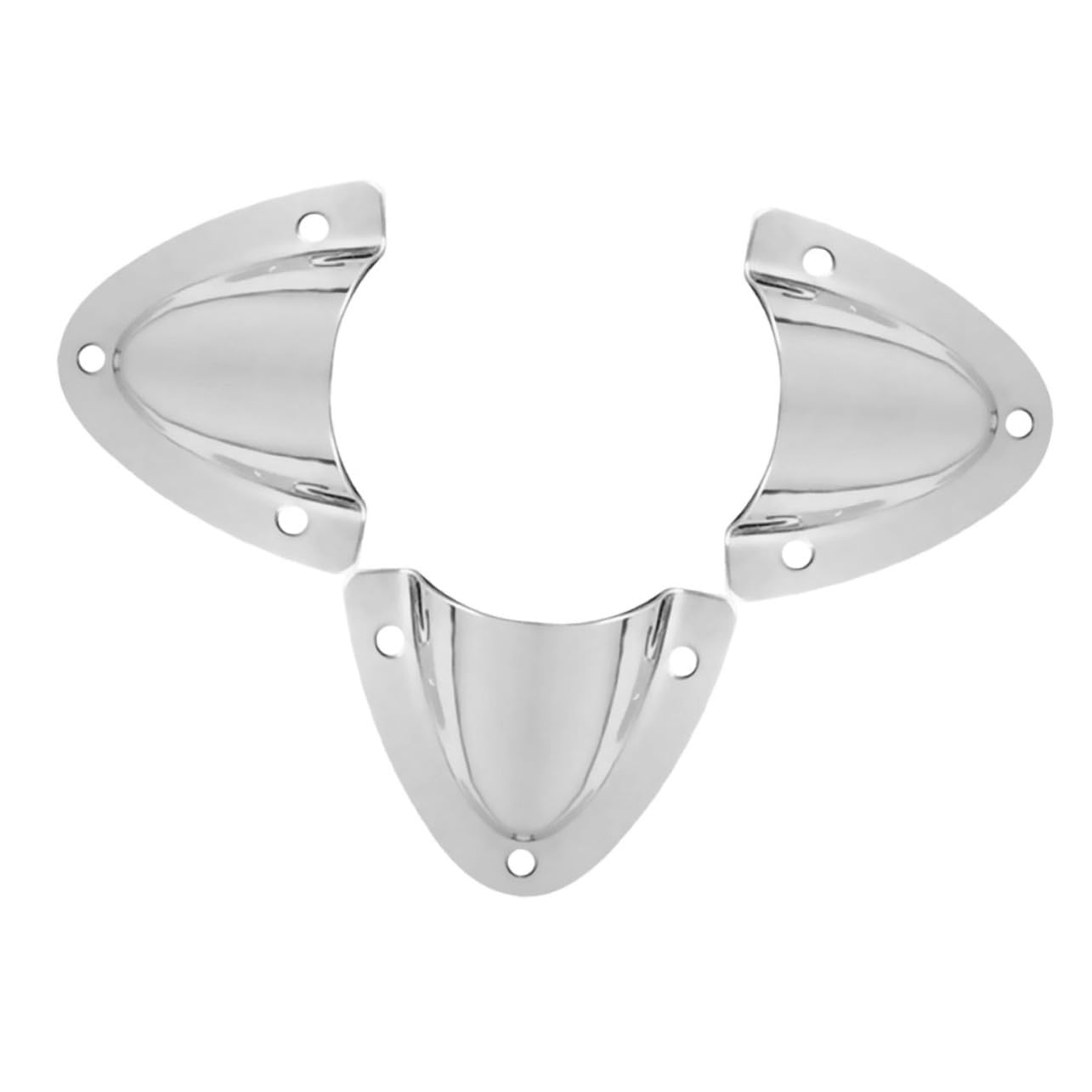 Gogogmee Stainless Steel Vent Clamshell Plate for Boats Durable Drainage for Optimal Air Circulation Environments for Yacht Ventilation