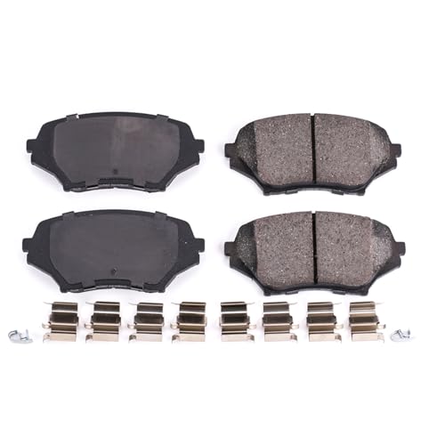 Image of PowerStop Front Brake Pads for Mazda MX-5 Miata 2006-15 - Z17 Ceramic Brake Pads with Installation Hardware, 17-1179
