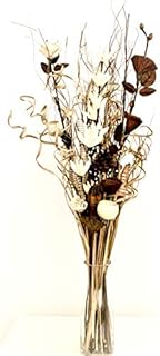 Dried & Artificial Flower Bouquets 85cm Tall Ready For A Vase (natural and cream)